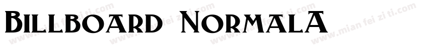 Billboard NormalA字体转换